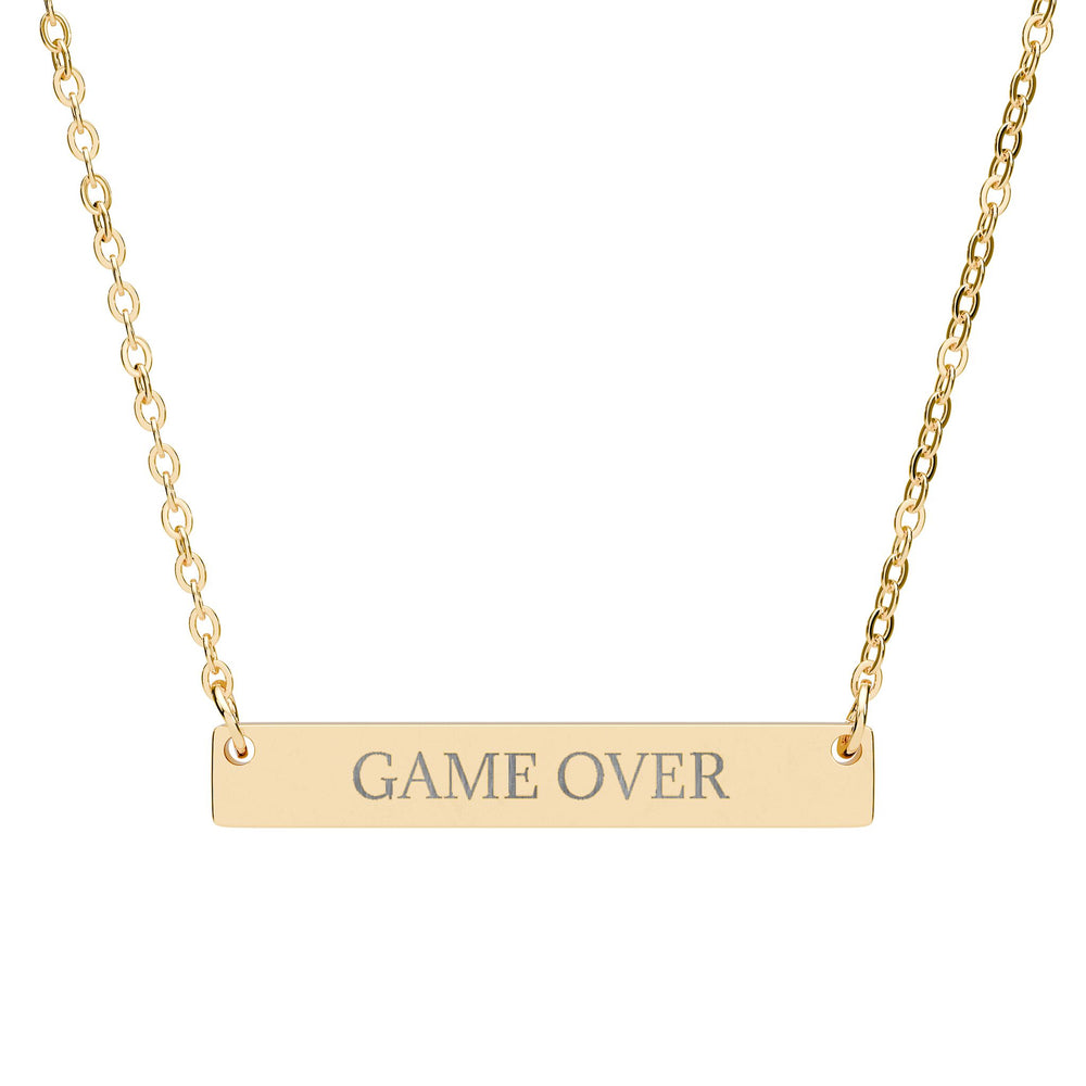 GAME OVER - THE NAMEPLATE NECKLACE