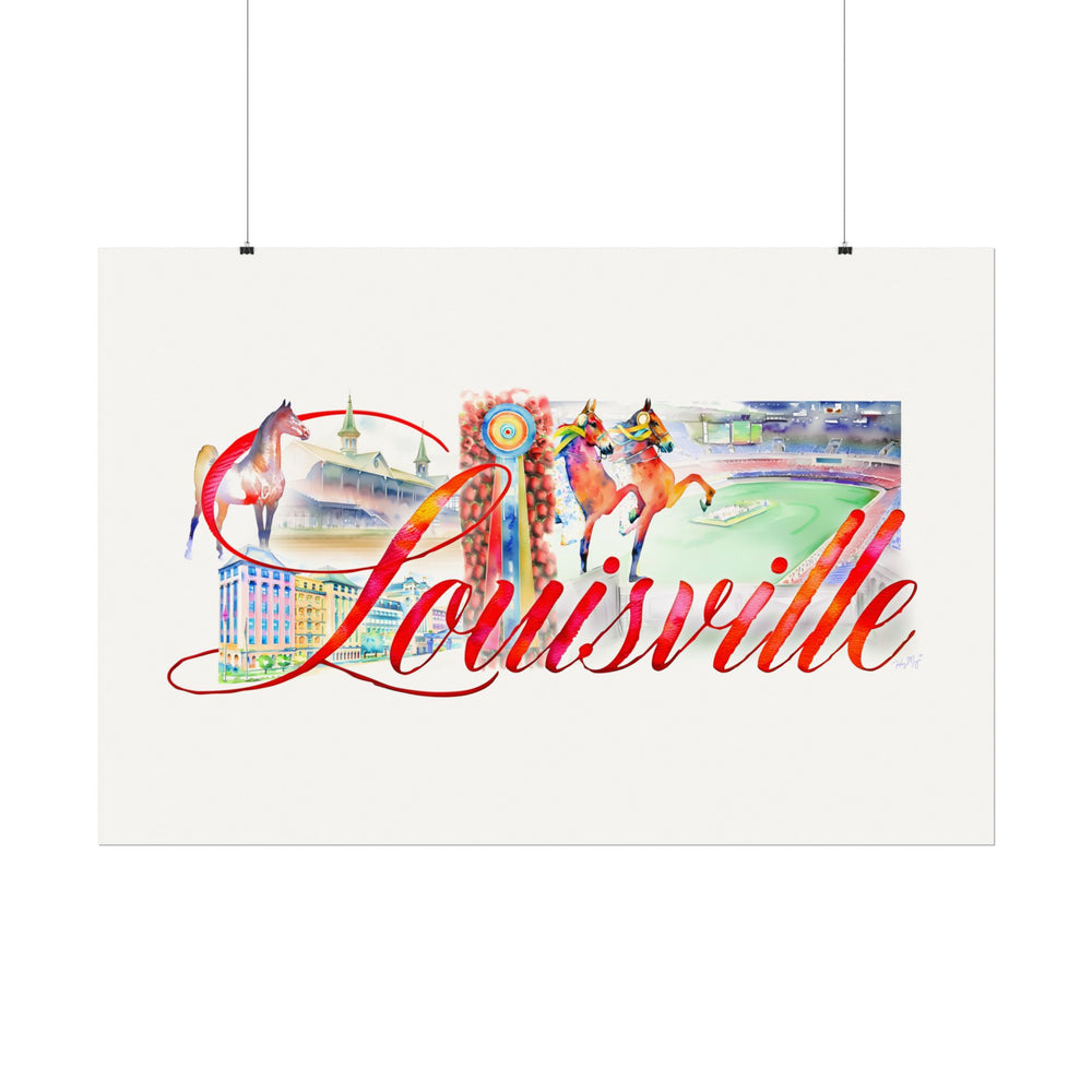 
                  
                    Louisville - Textured Watercolor Matte Print
                  
                