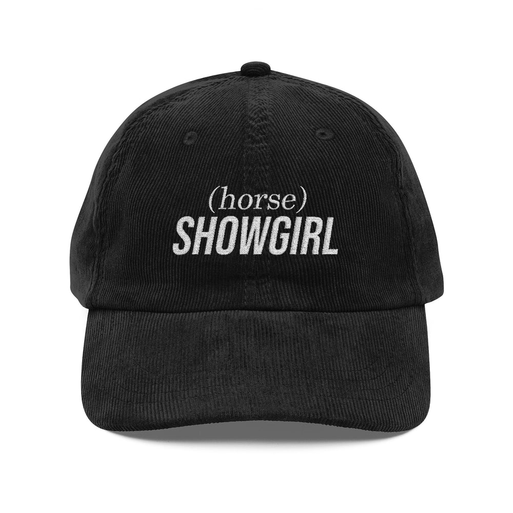 
                  
                    Embroidered Corduroy Hat - (horse) SHOWGIRL
                  
                