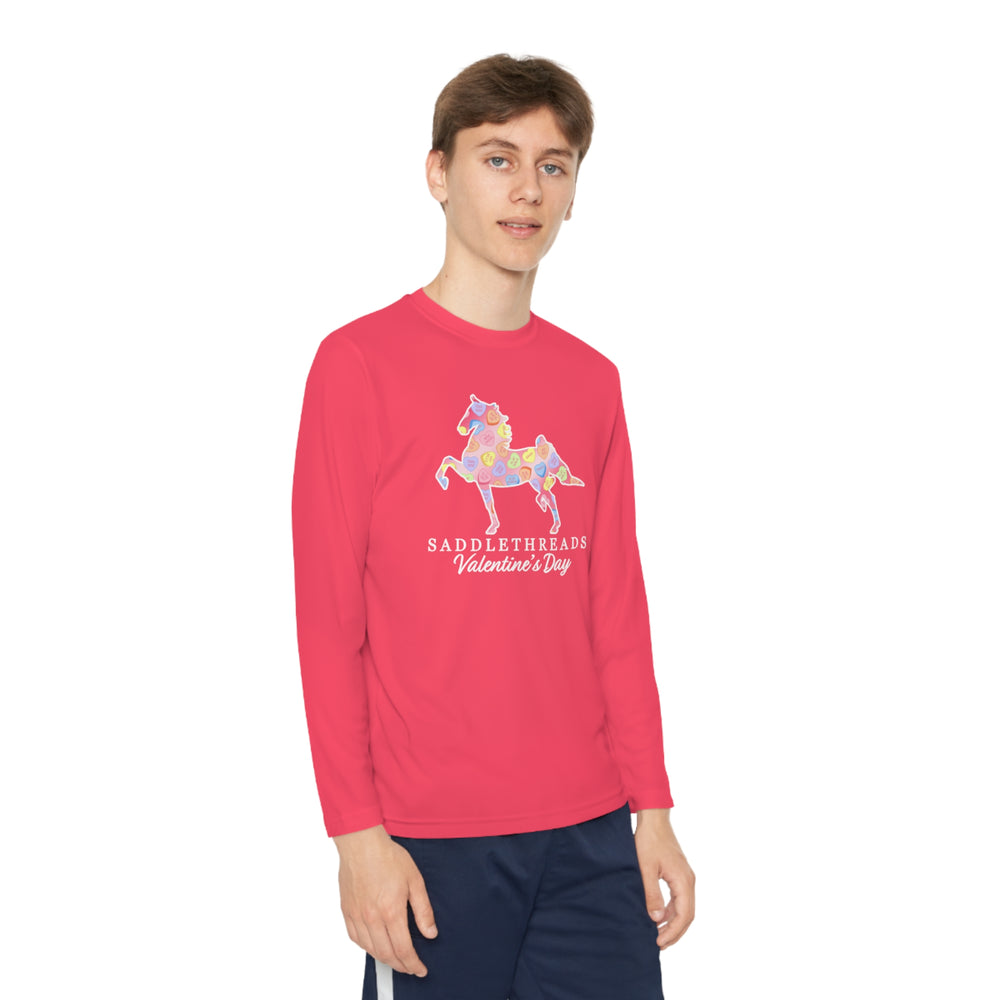 
                  
                    Valentine's Day Youth Long Sleeve Competitor Tee
                  
                