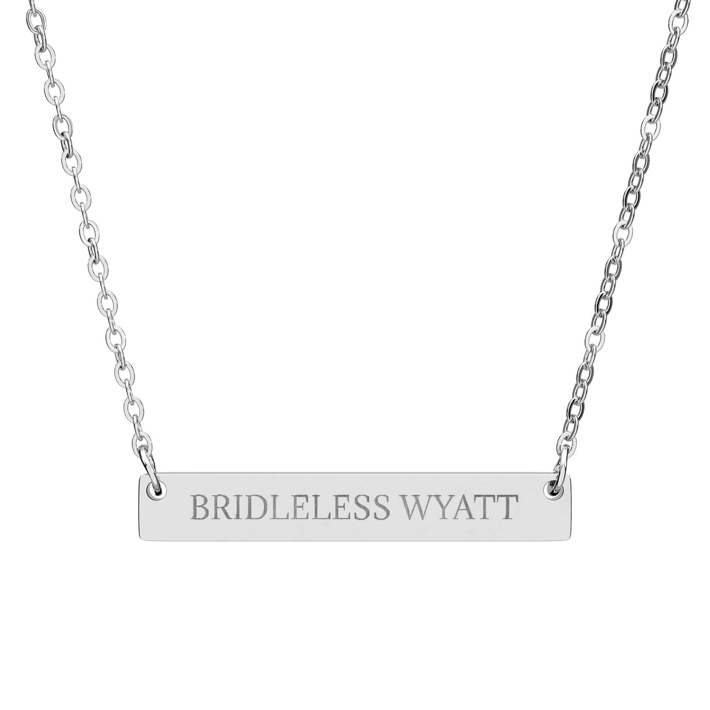 BRIDLELESS WYATT - THE NAMEPLATE NECKLACE