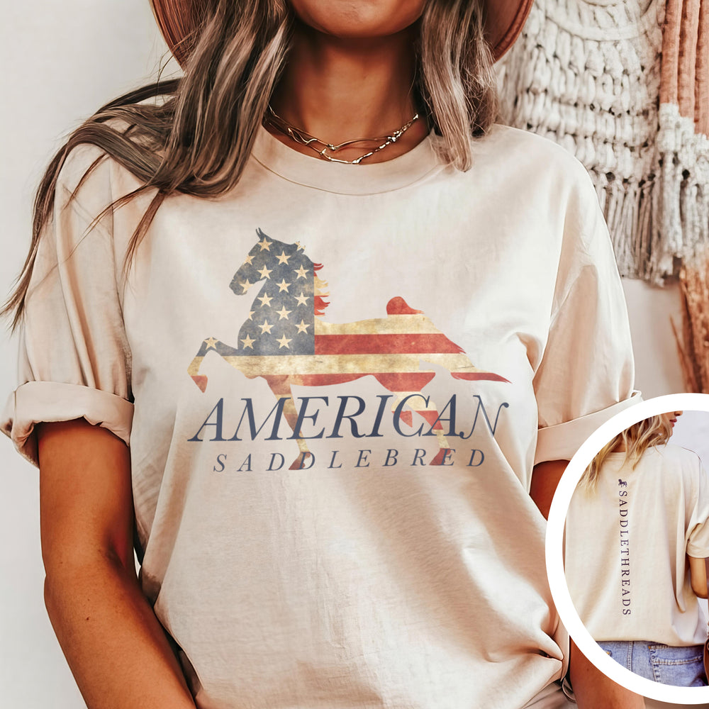 
                  
                    Saddlebred Old Glory Tee
                  
                