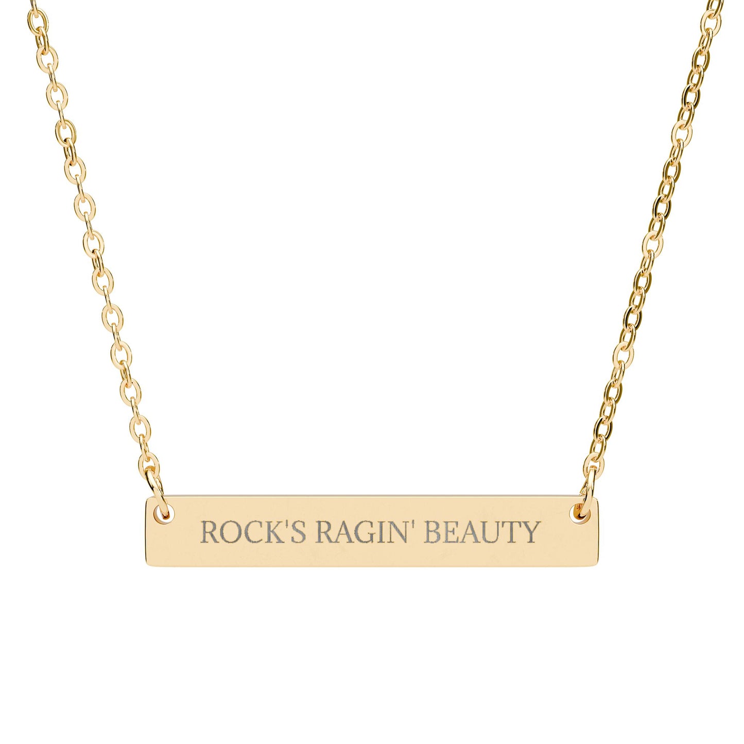 ROCK'S RAGIN BEAUTY - THE NAMEPLATE NECKLACE