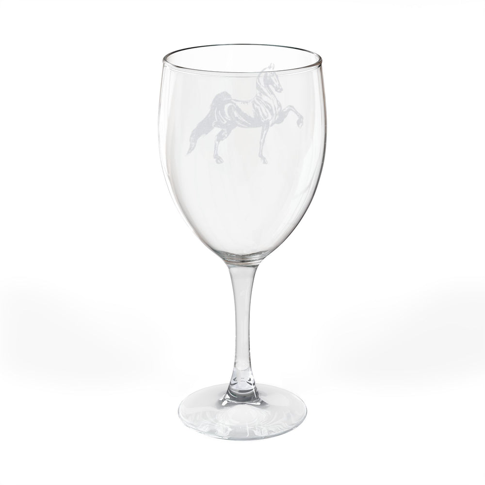 Engraved Wine Glass