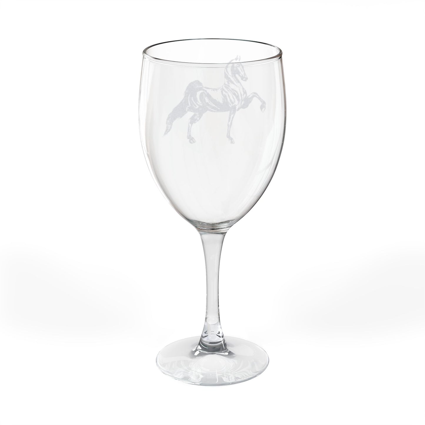 Engraved Wine Glass
