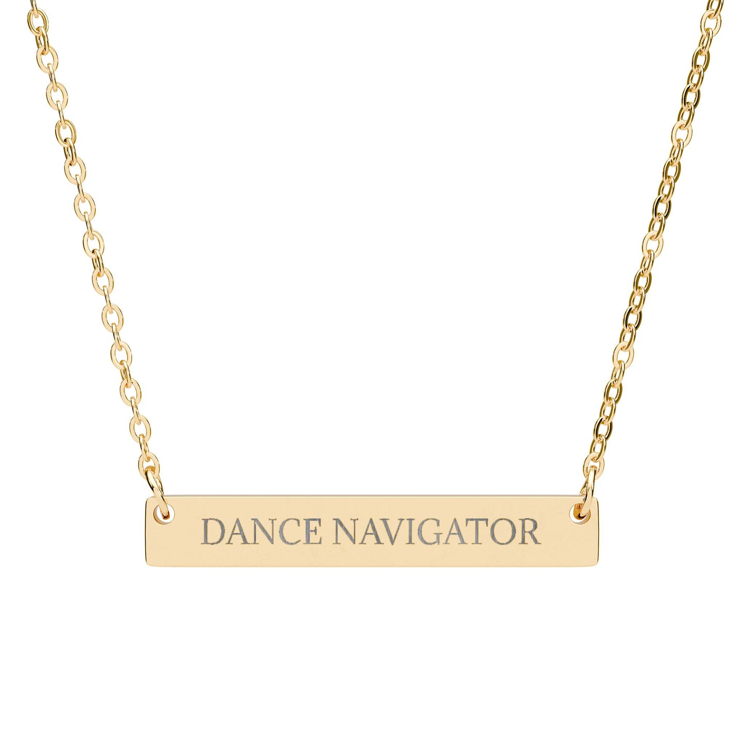 DANCE NAVIGATOR - THE NAMEPLATE NECKLACE