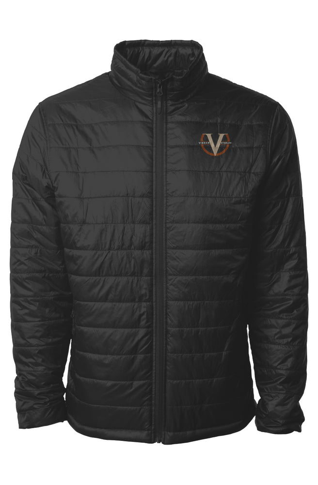Embroidered Mens Puffer Jacket