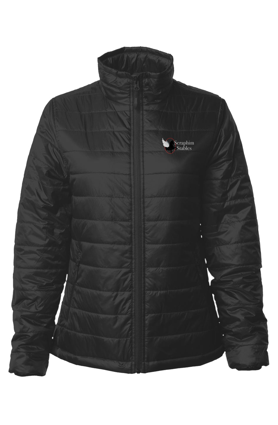 Embroidered Womens Puffer Jacket