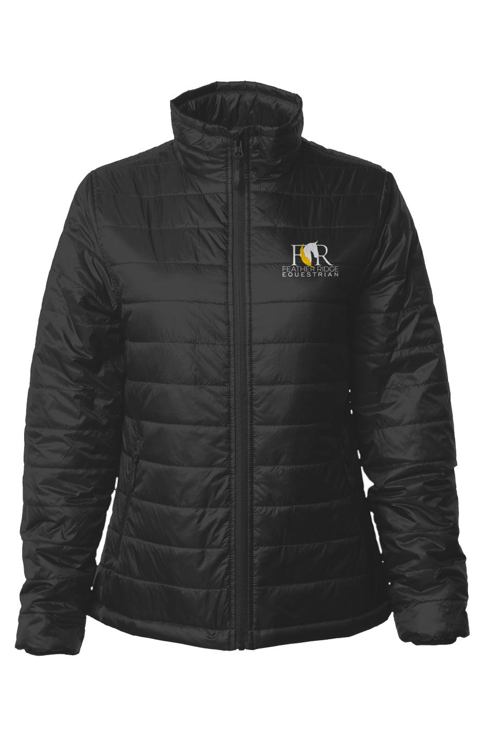 Embroidered Womens Puffer Jacket