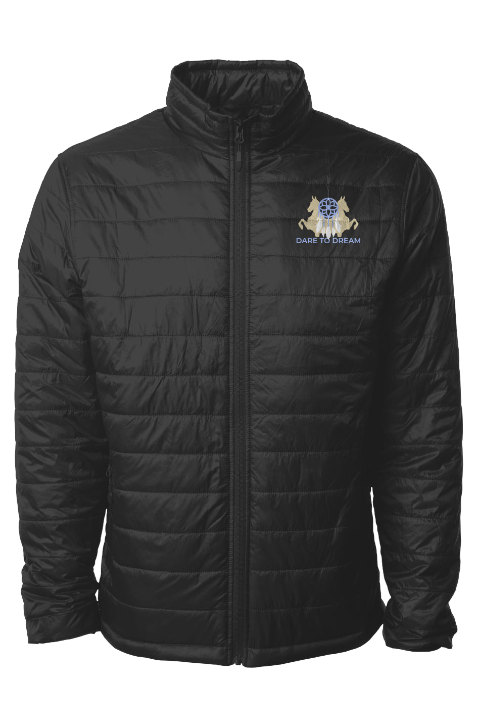 Embroidered Mens Puffer Jacket