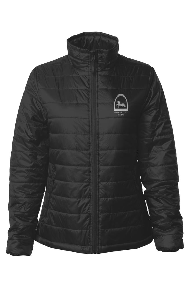 Embroidered Womens Puffer Jacket