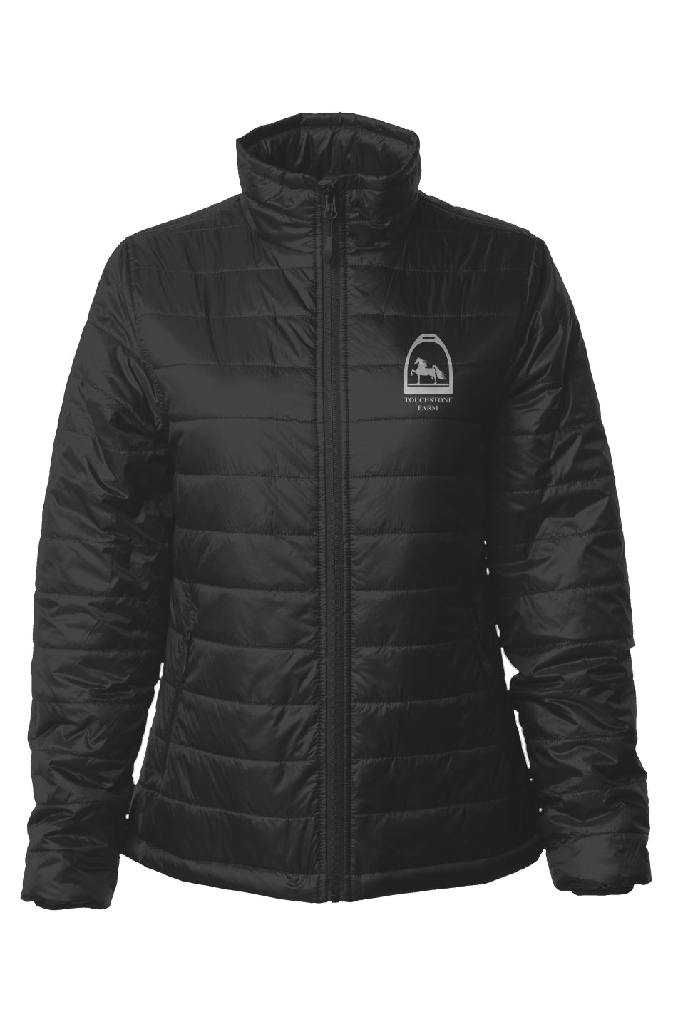 Embroidered Womens Puffer Jacket
