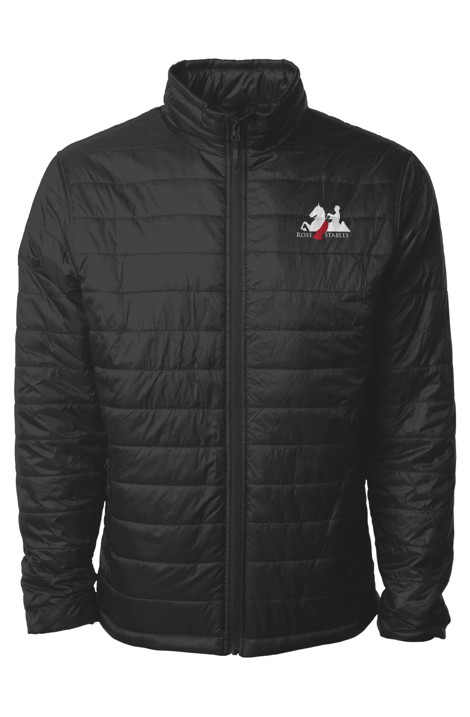 Embroidered Mens Puffer Jacket