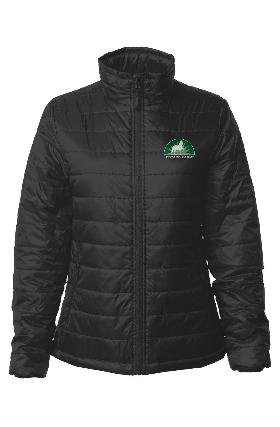 Embroidered Womens Puffer Jacket