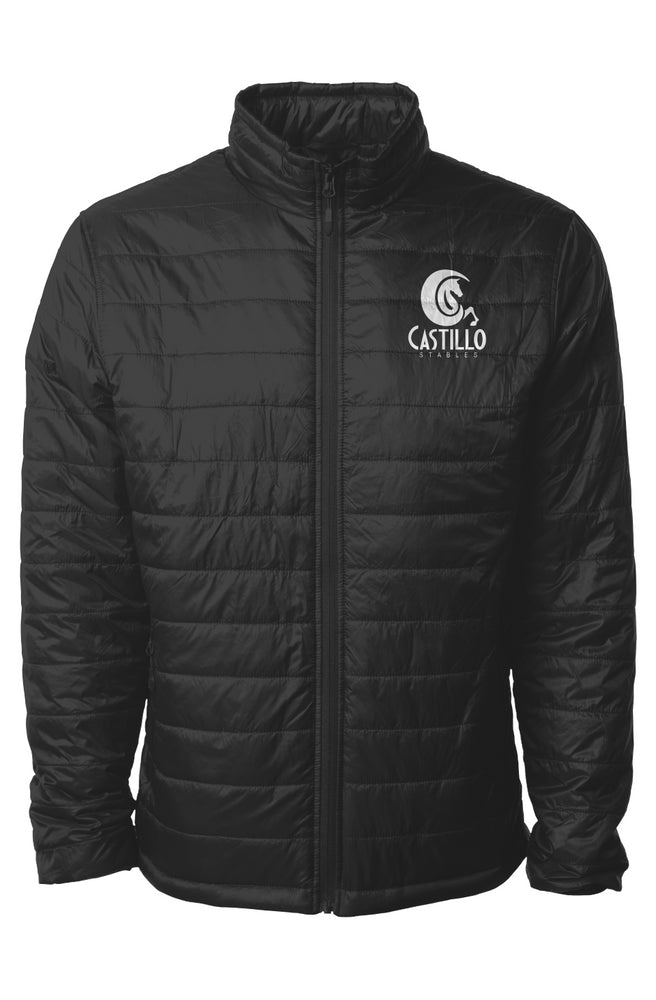 Embroidered Mens Puffer Jacket
