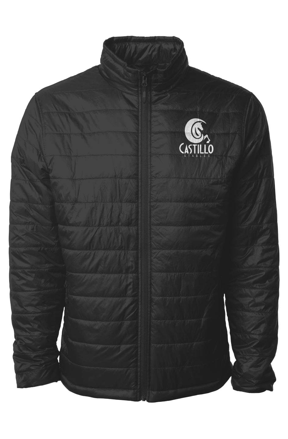 Embroidered Mens Puffer Jacket