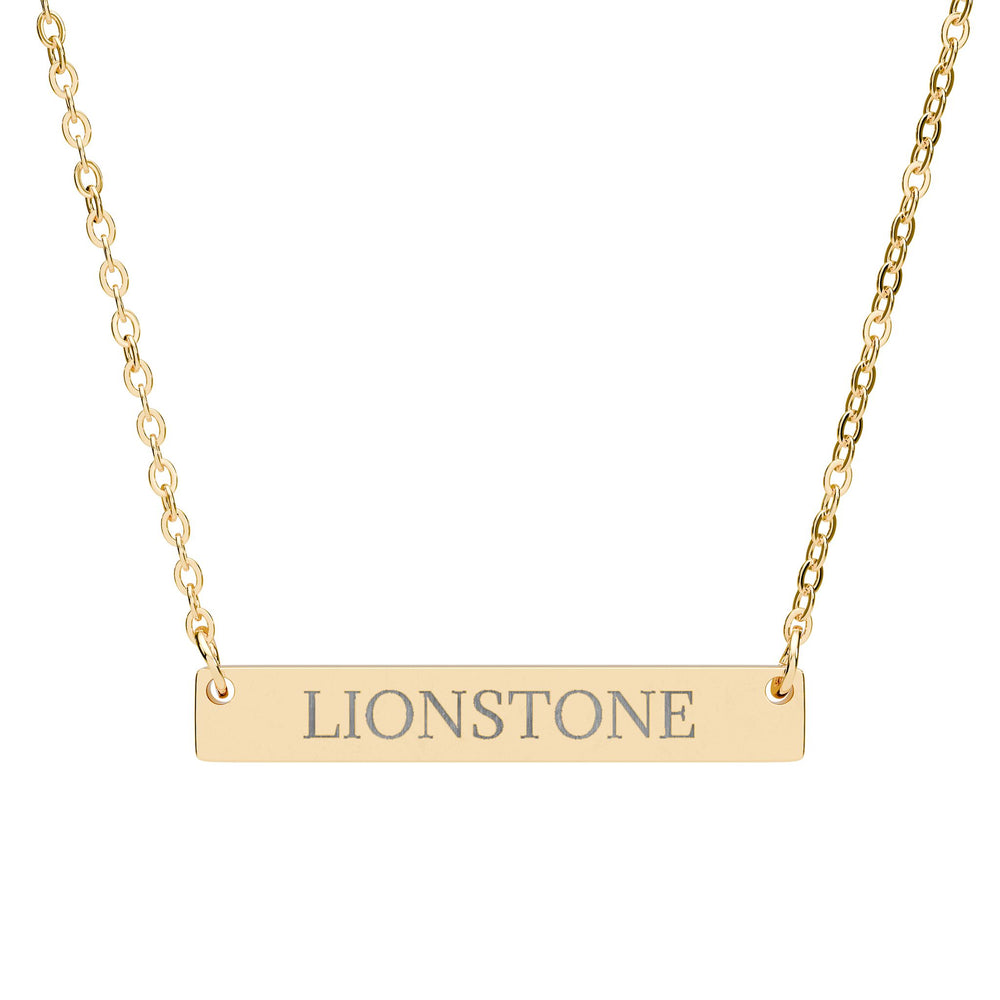 LIONSTONE - THE NAMEPLATE NECKLACE