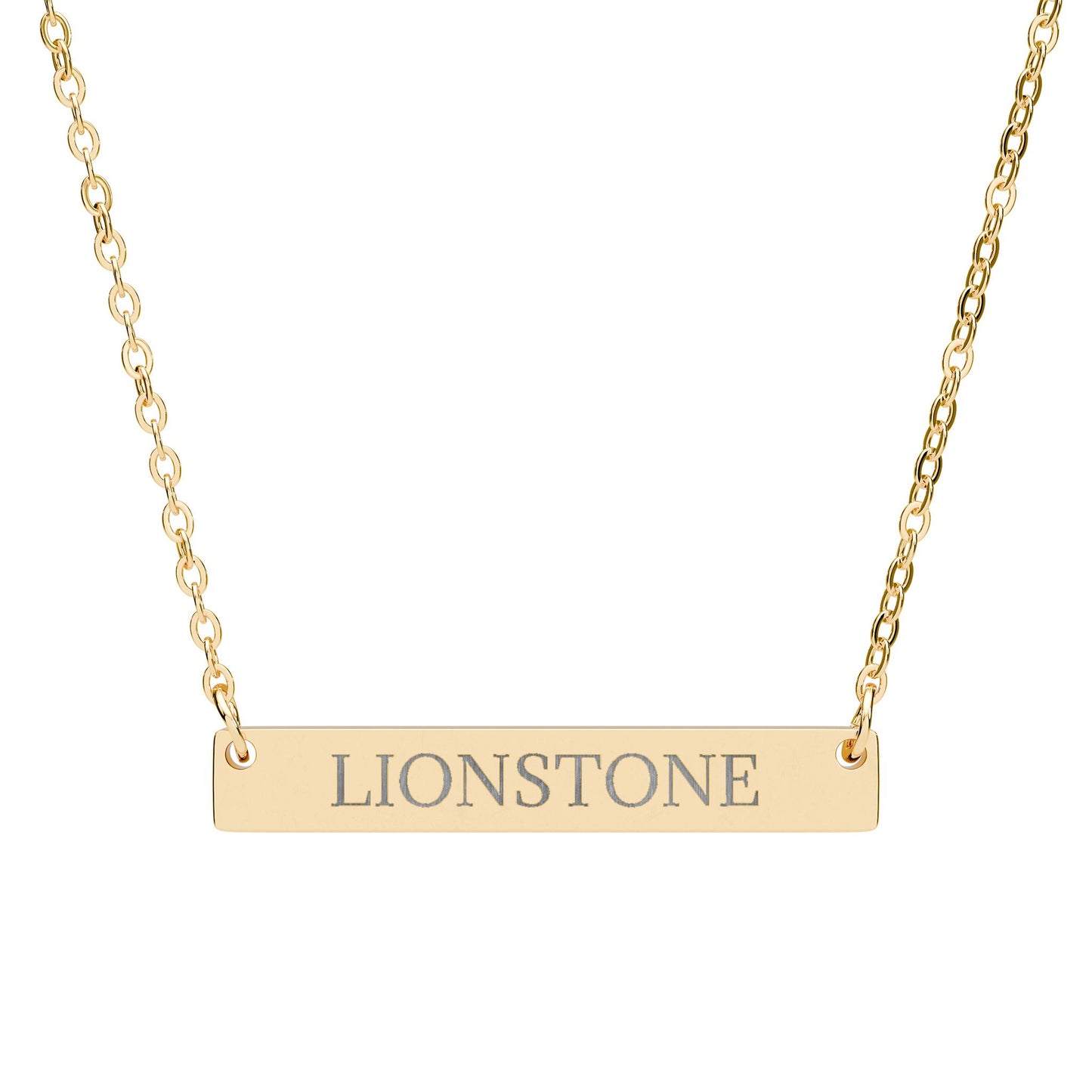 LIONSTONE - THE NAMEPLATE NECKLACE