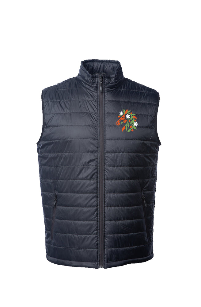 Embroidered Mens Puffer Vest