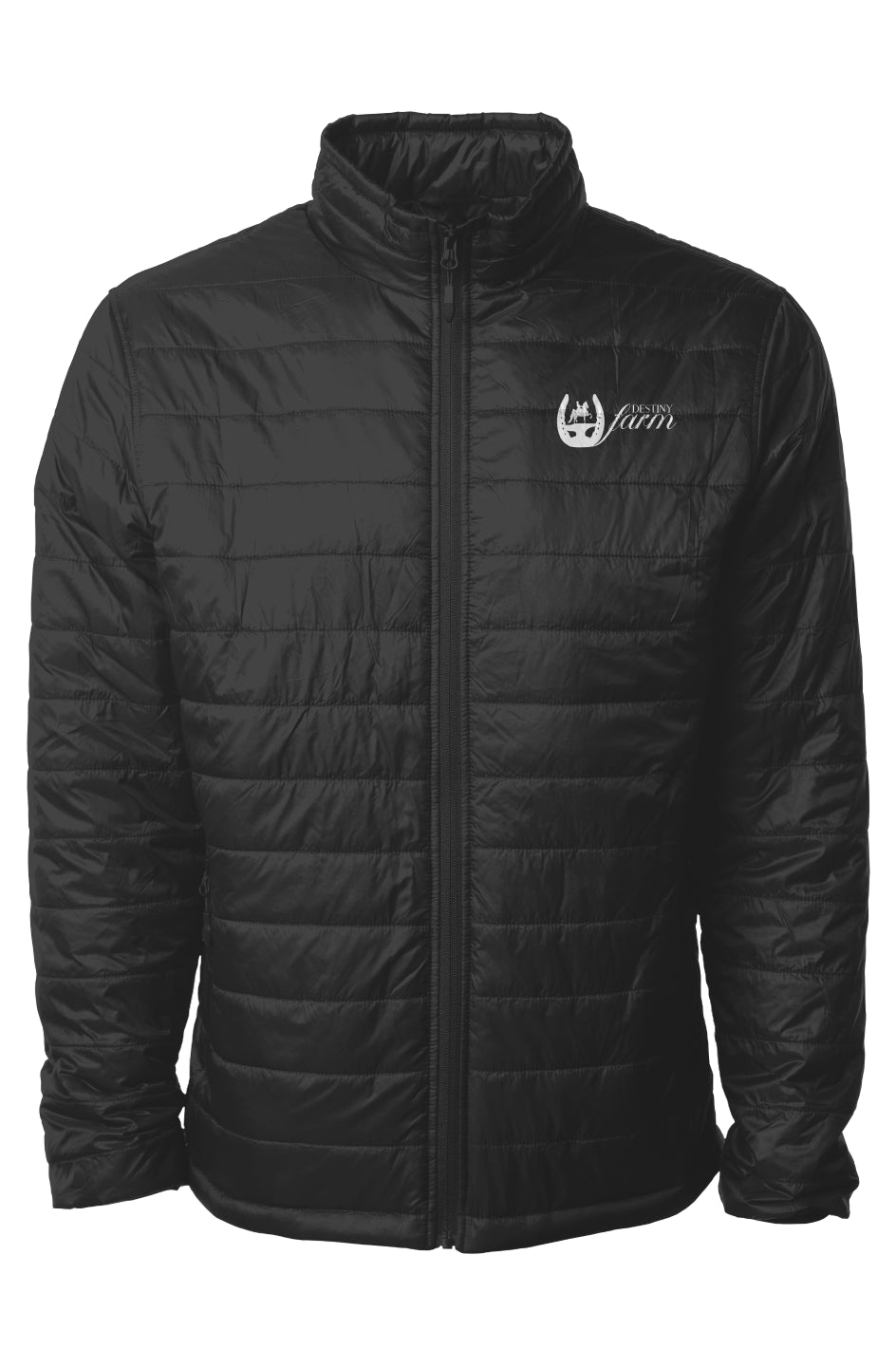 Embroidered Mens Puffer Jacket