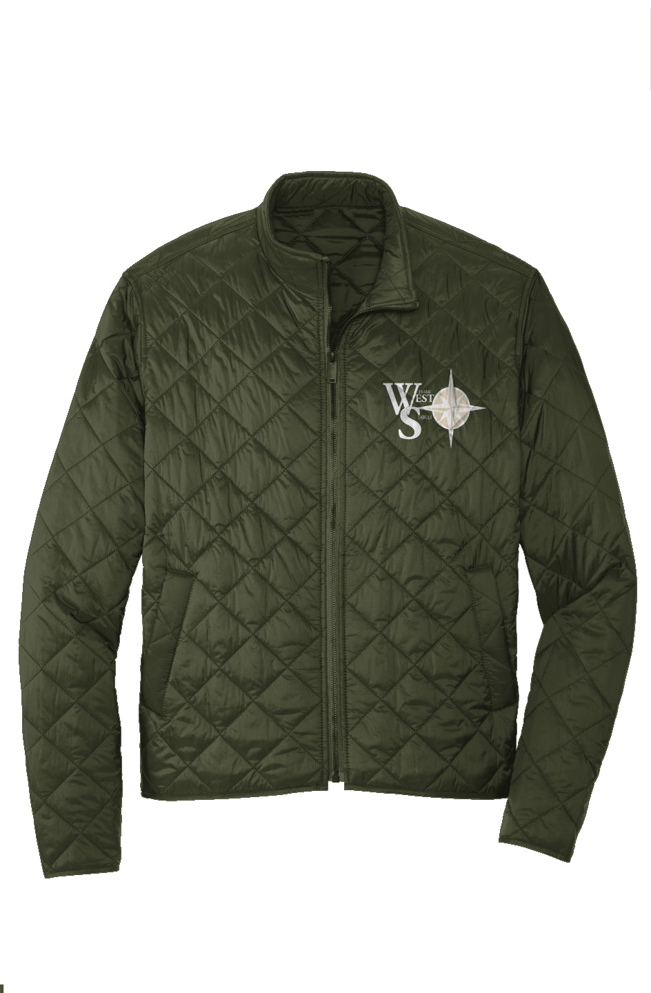Luxury Quilted Jacket - Embroidered Logo