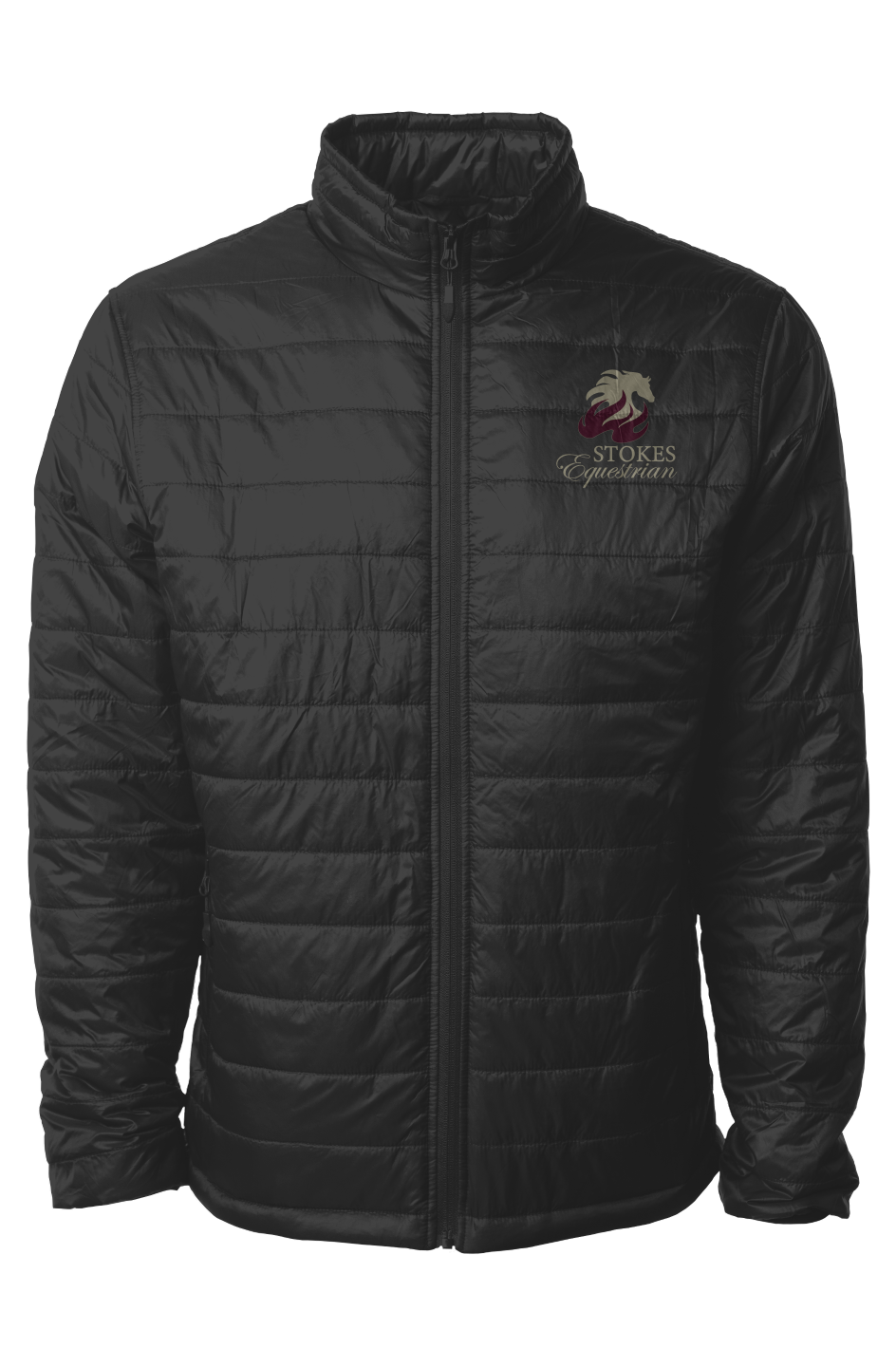 Embroidered Mens Puffer Jacket (with metallic gold!) 