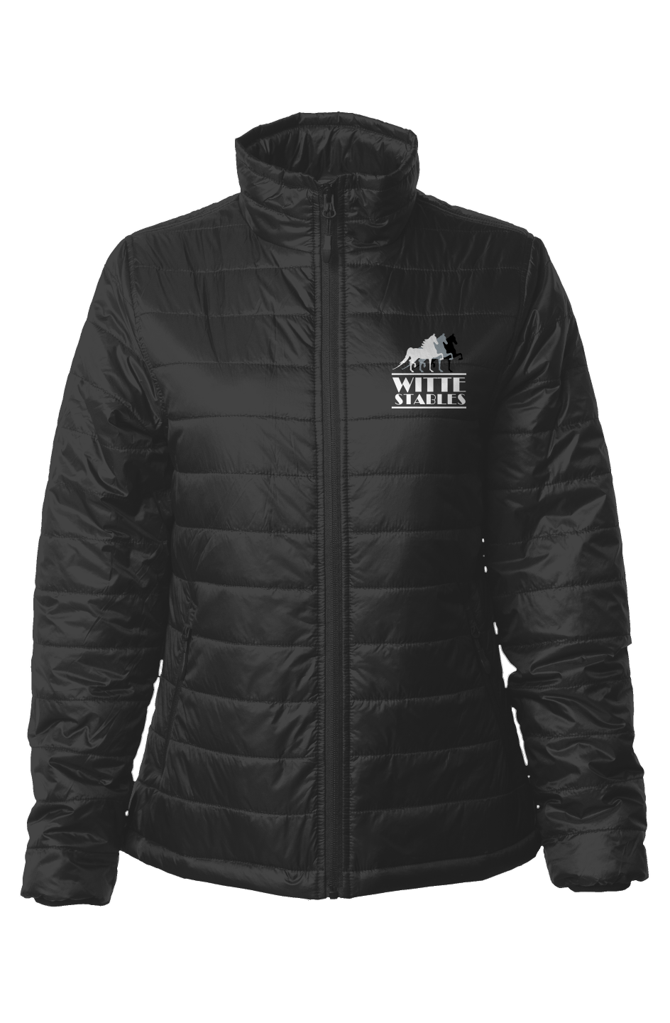 Embroidered Womens Puffer Jacket