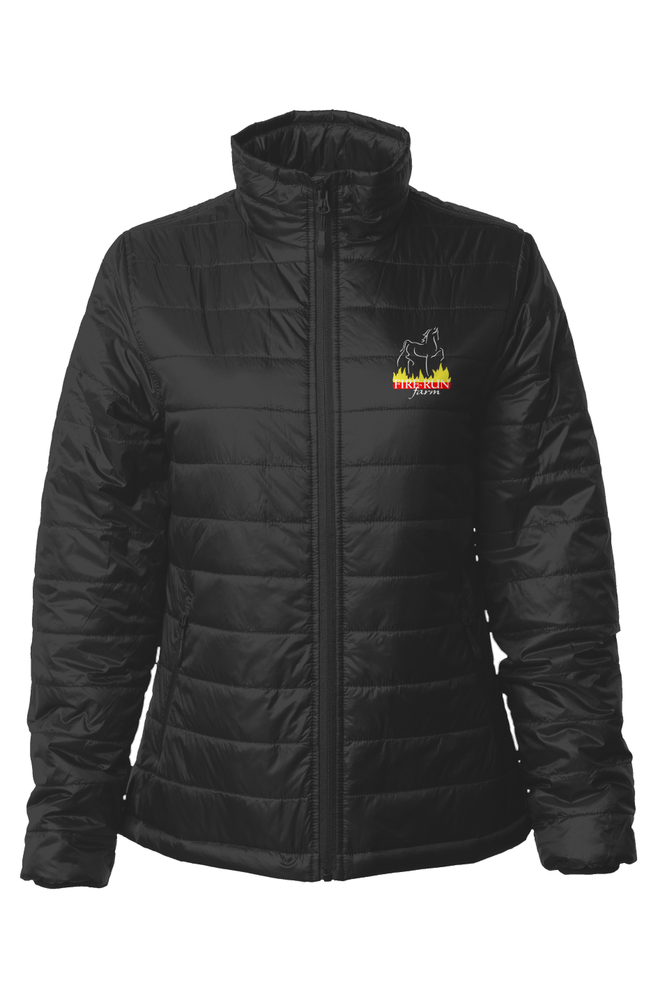Embroidered Women s Puffer Jacket