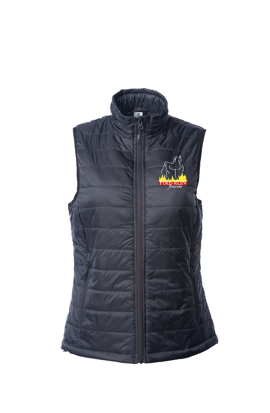 Embroidered Women s Puffer Vest