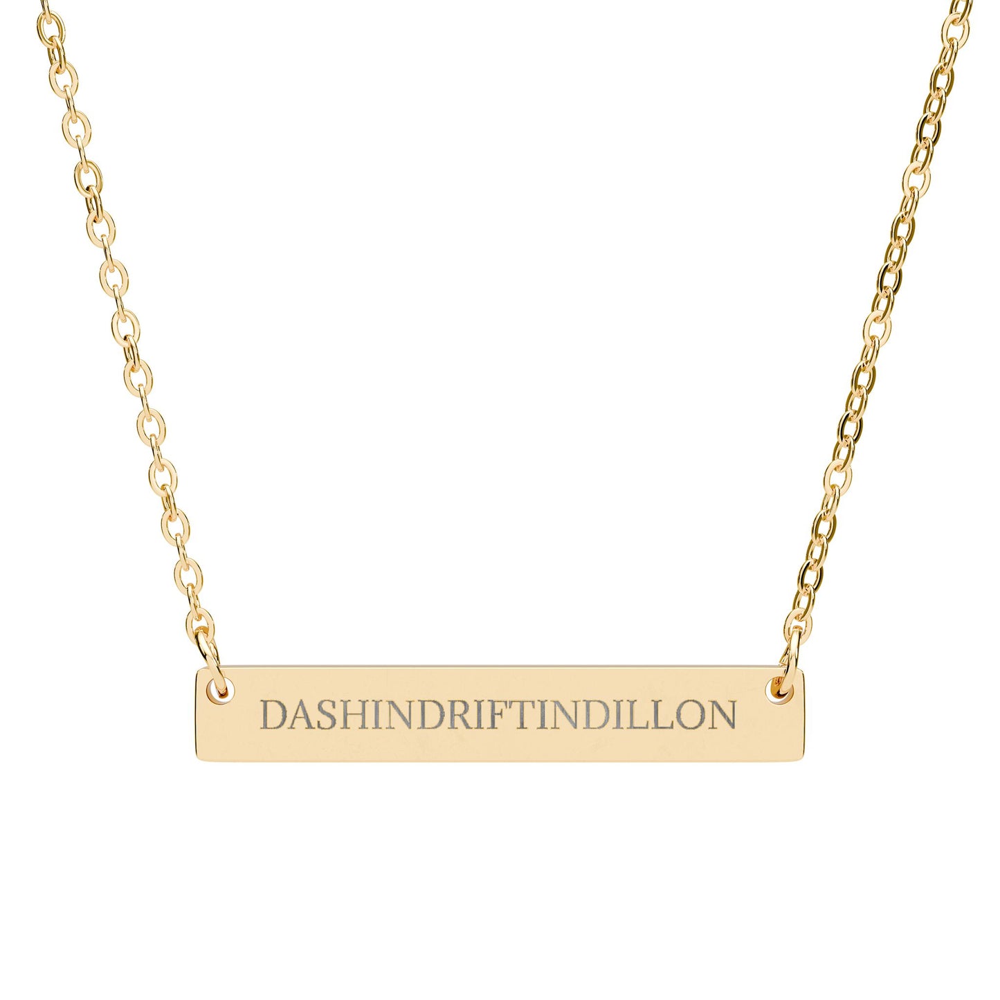 DASHINDRIFTINDILLON - THE NAMEPLATE NECKLACE