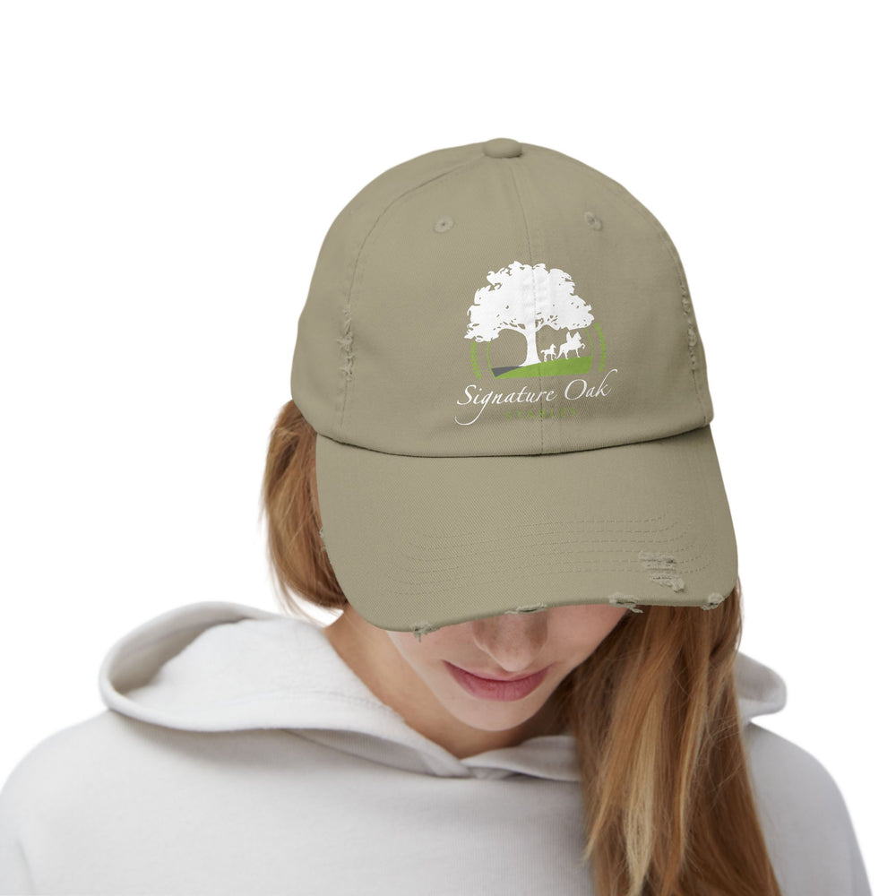 
                  
                    Distressed Cotton Cap
                  
                