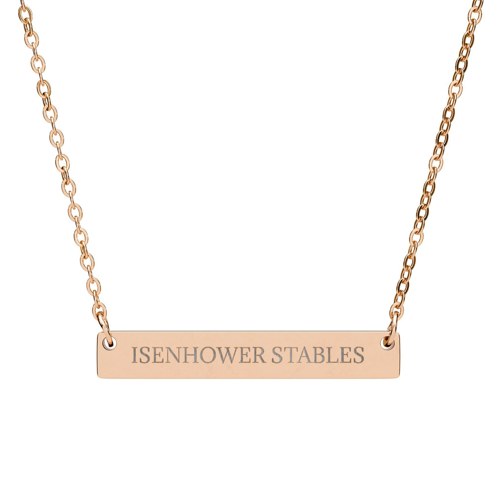 ISENHOWER STABLES - THE NAMEPLATE NECKLACE
