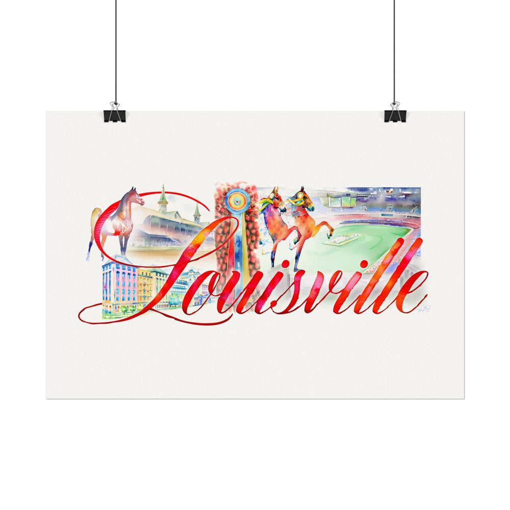 
                  
                    Louisville - Textured Watercolor Matte Print
                  
                