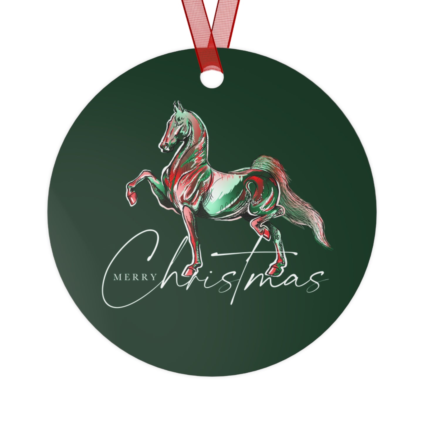 Merry Christmas Metal Ornament