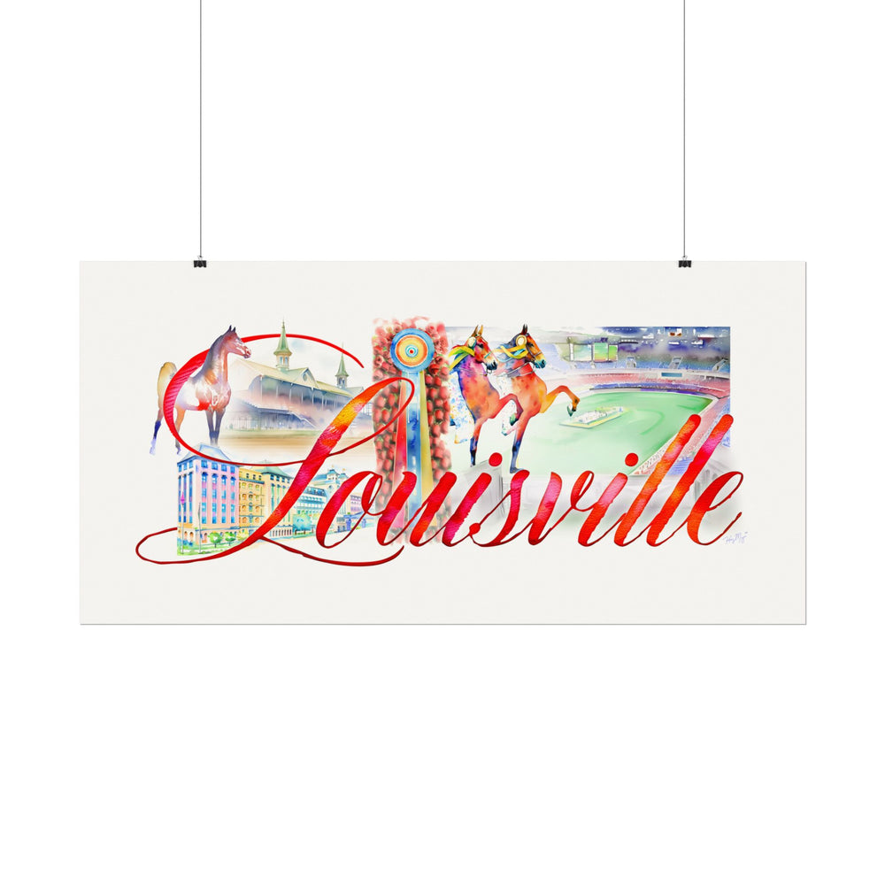 
                  
                    Louisville - Textured Watercolor Matte Print
                  
                