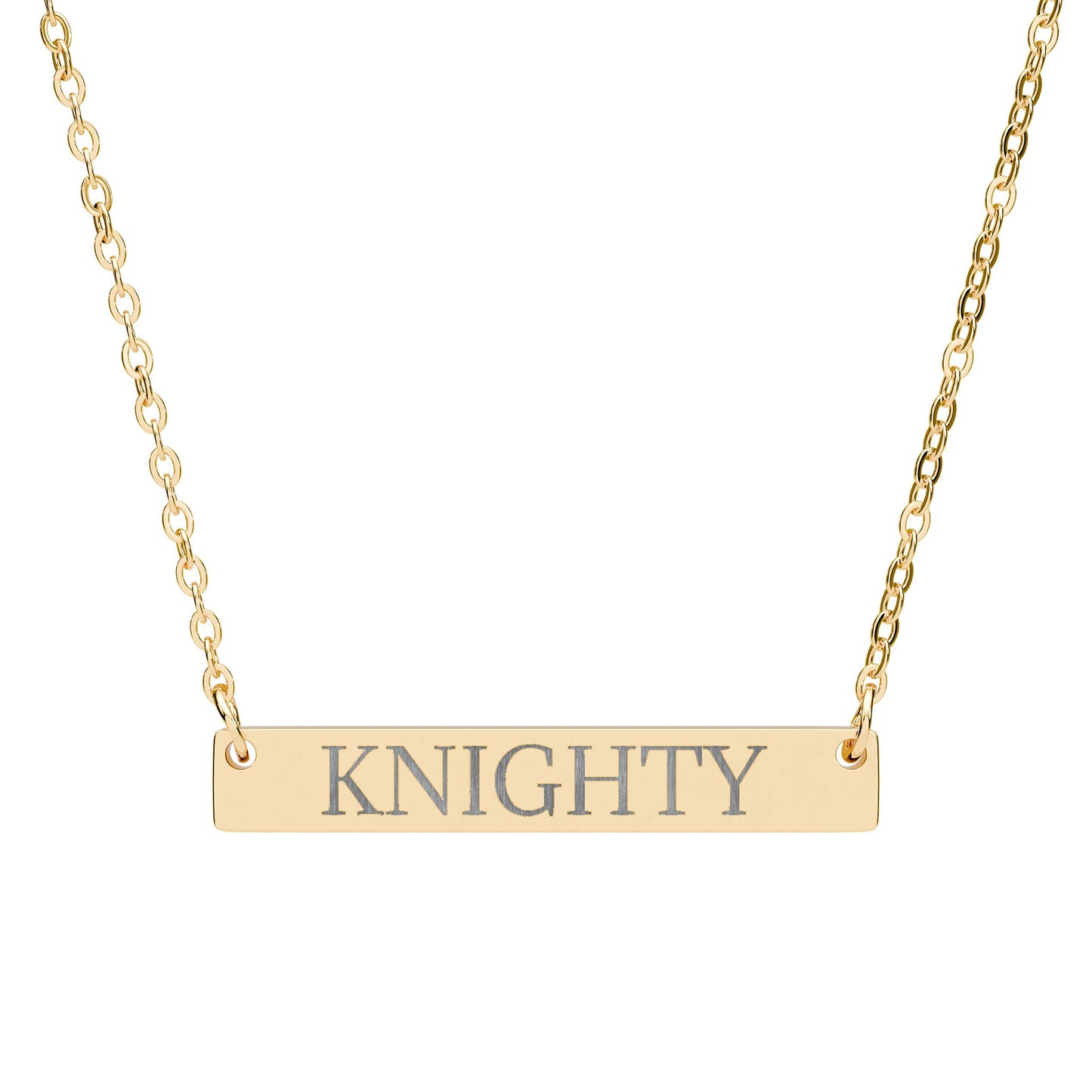 KNIGHTY - THE NAMEPLATE NECKLACE