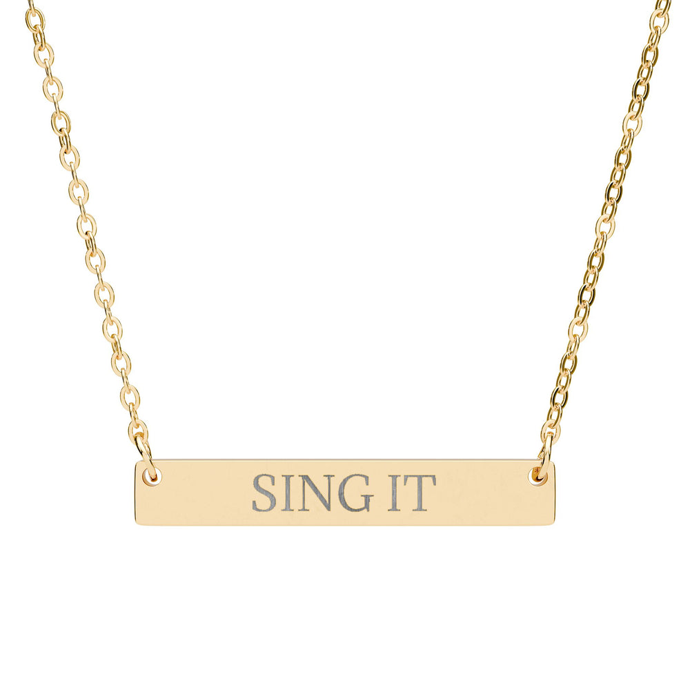 SING IT - THE NAMEPLATE NECKLACE