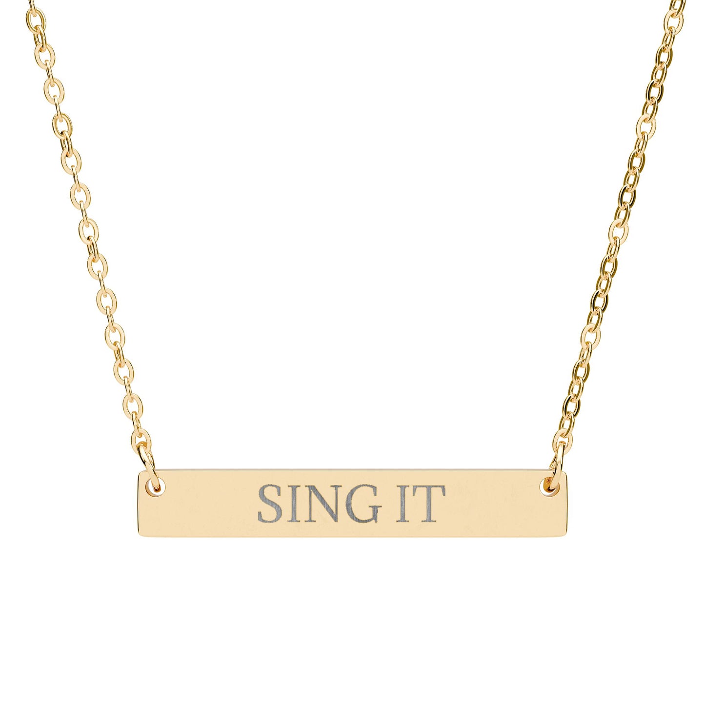 SING IT - THE NAMEPLATE NECKLACE