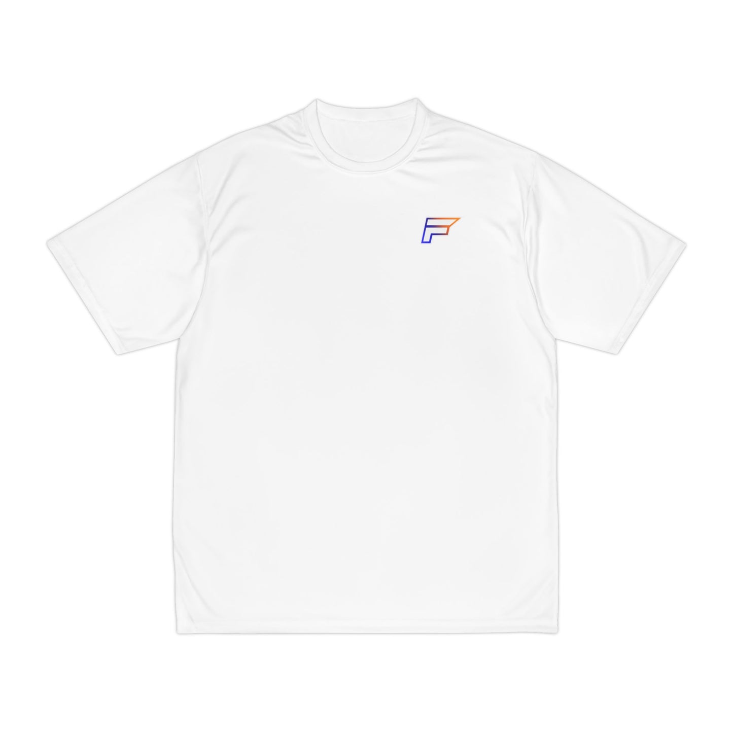 Gradient Outline F, Ferreira on Back - Men's Performance T-Shirt