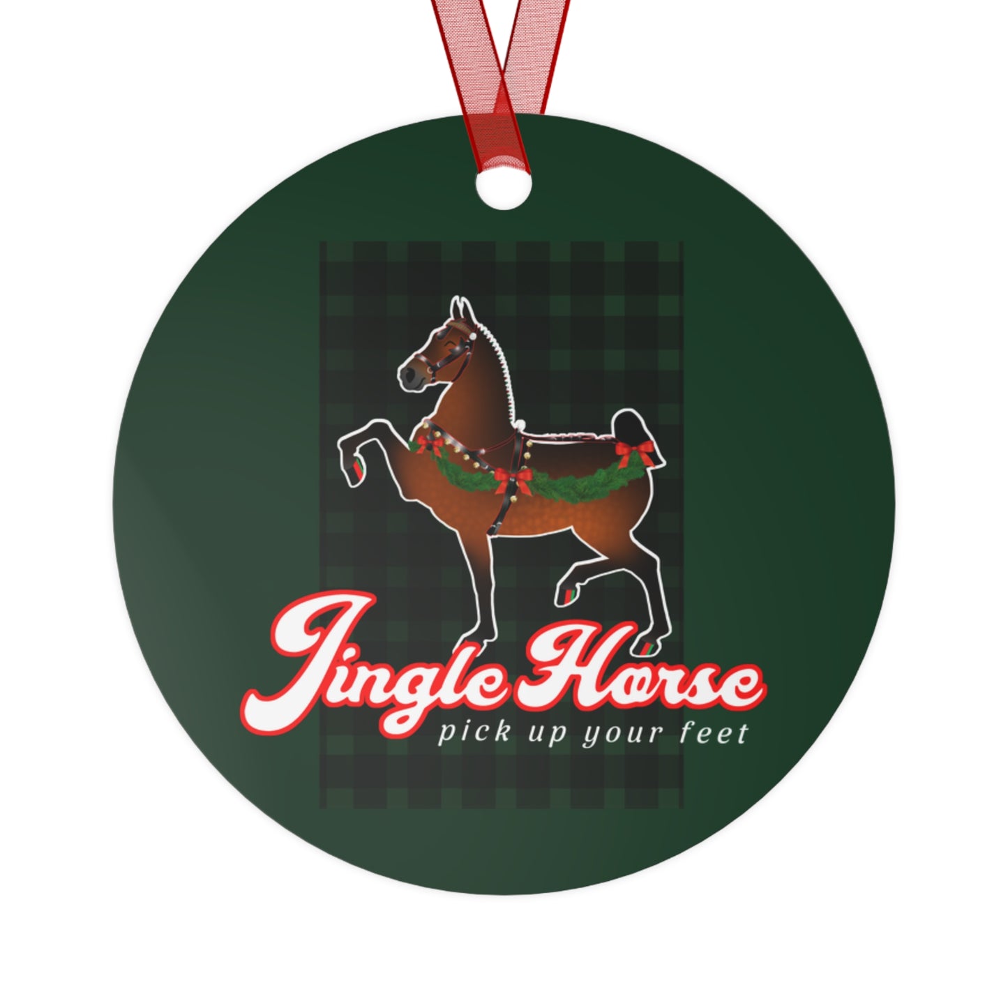Hackney Jingle Horse Metal Ornament