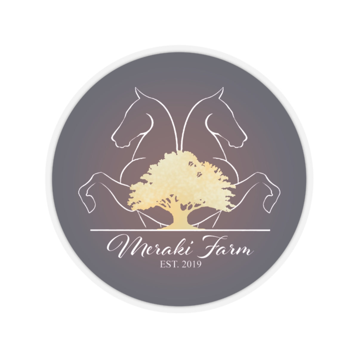 Stickers - 2 sizes, clear or white trim