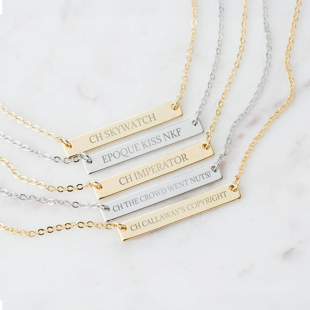 The Nameplate Necklace - Custom with Your Horse's Name!