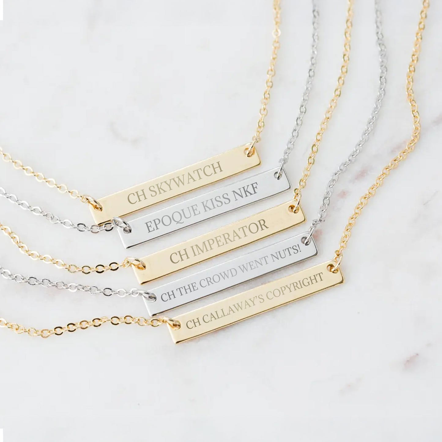 The Nameplate Necklace - Custom with Your Horse's Name!