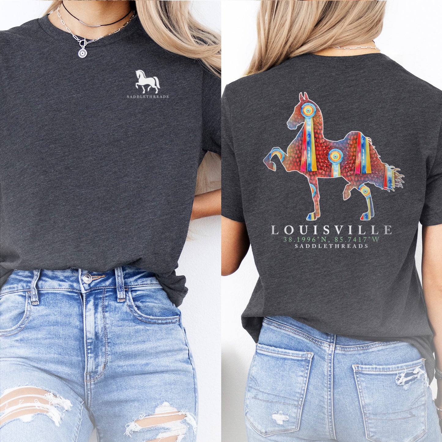 "Ribbons & Roses" Louisville Coordinates Tee