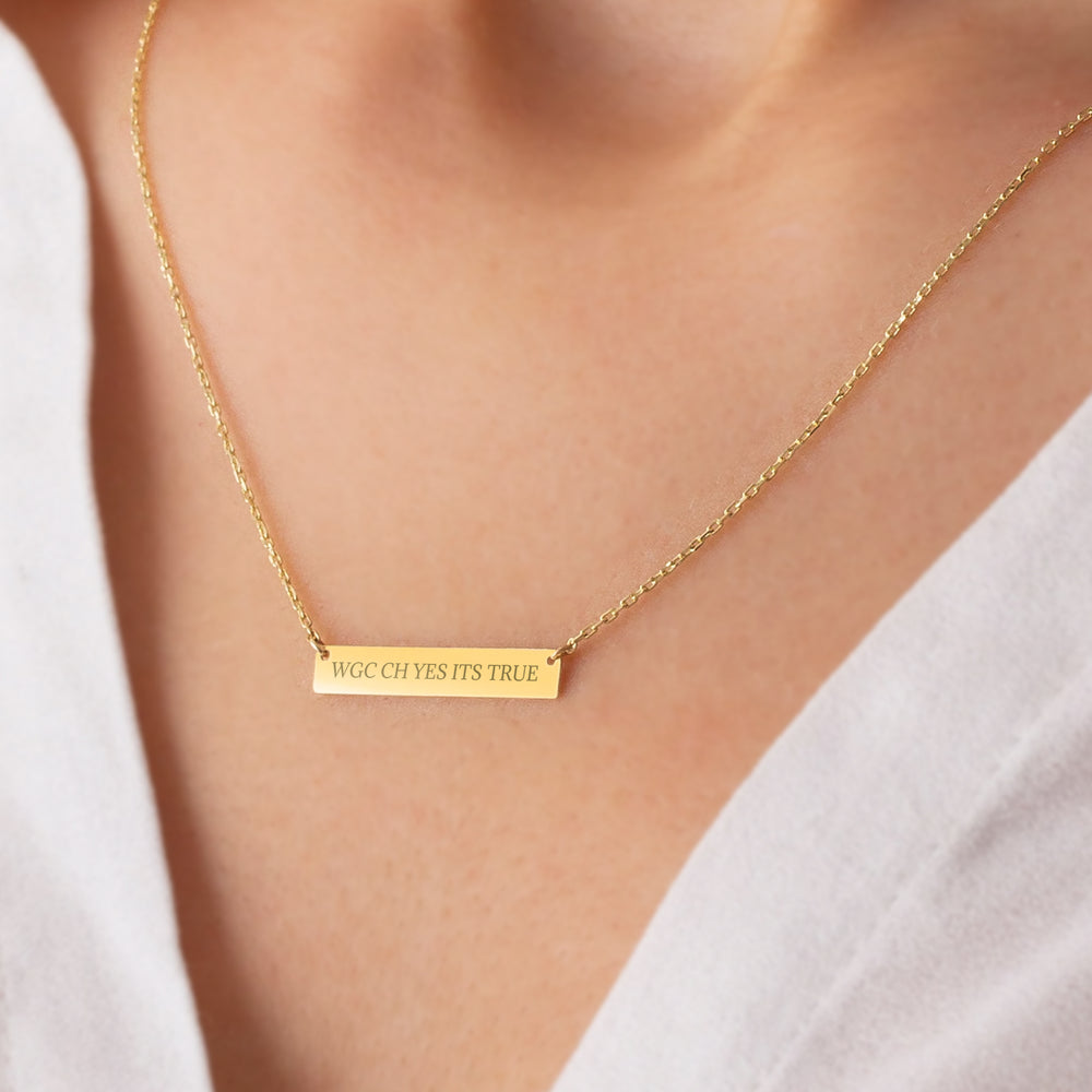 The Nameplate Necklace - Custom with Your Horse's Name!