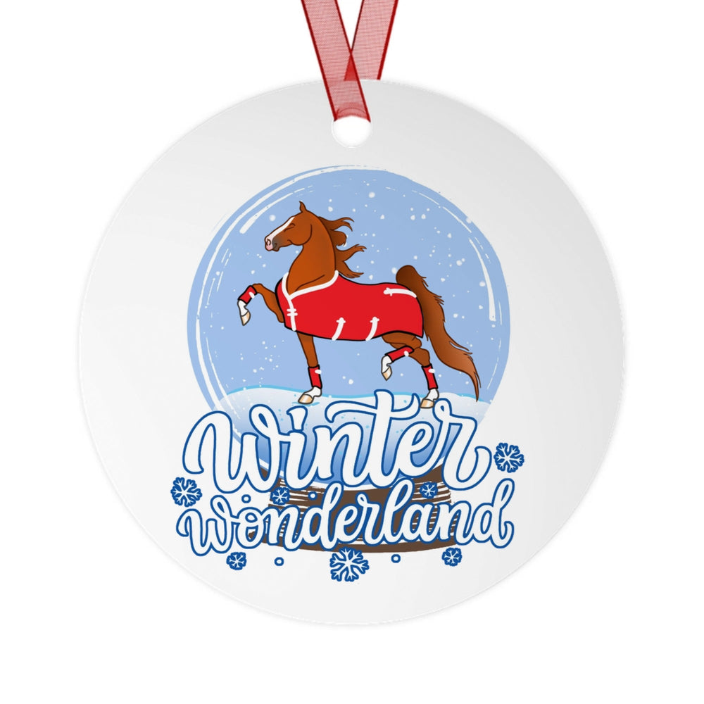 Customizable Horse! Metal Ornaments