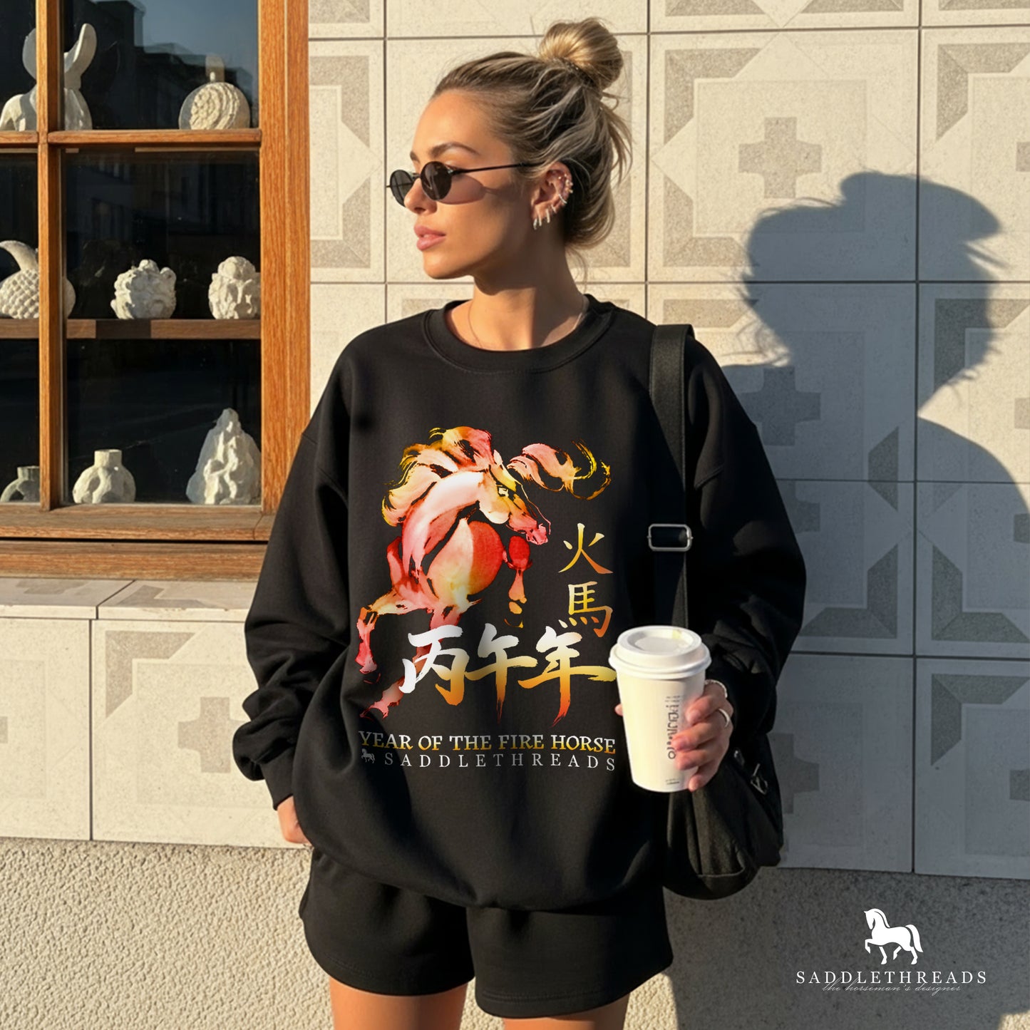 Year of the Fire Horse - Unisex Heavy Blend™ Crewneck Sweatshirt