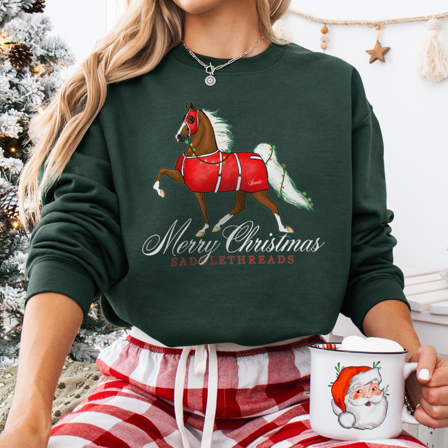 Santa's Horse - Crewneck Sweatshirt