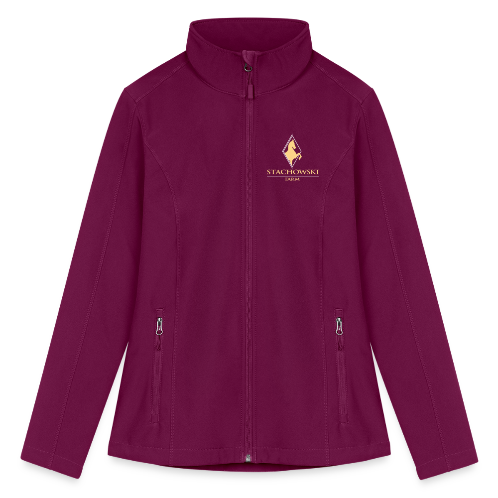 Stachowski Women’s Soft Shell Jacket - raspberry