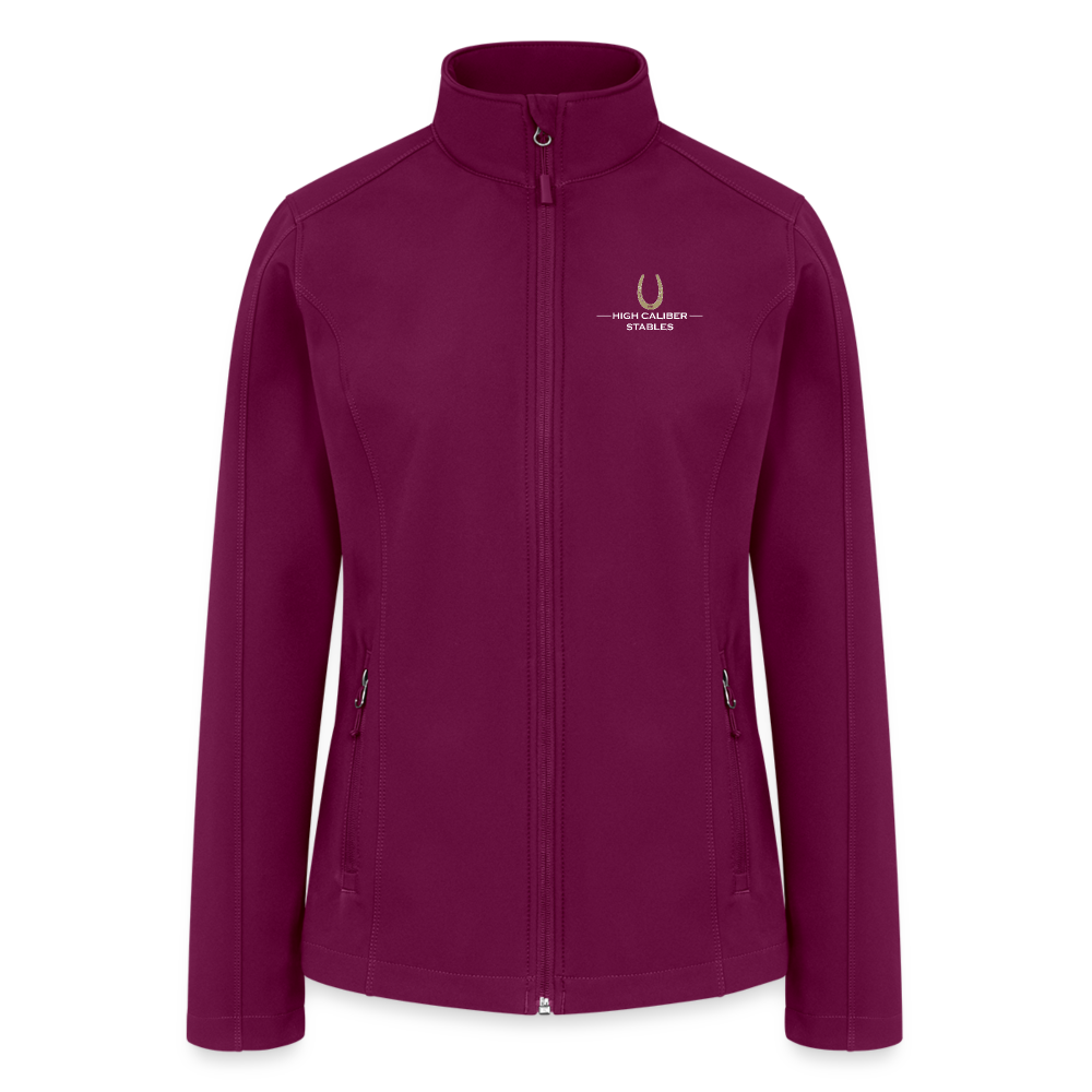 High Caliber Women’s Soft Shell Jacket - raspberry